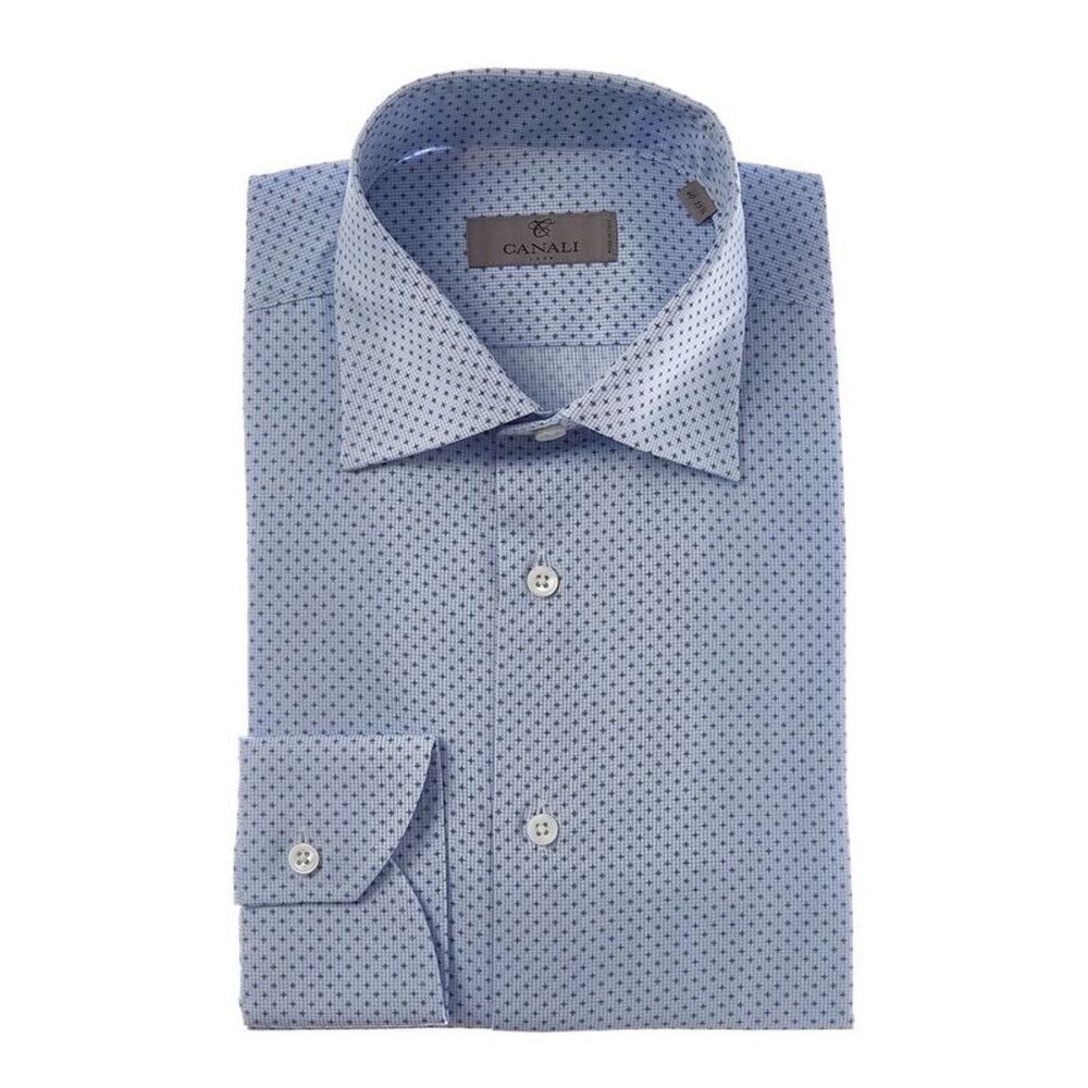 Canali Mens  Dress Shirt, Blue